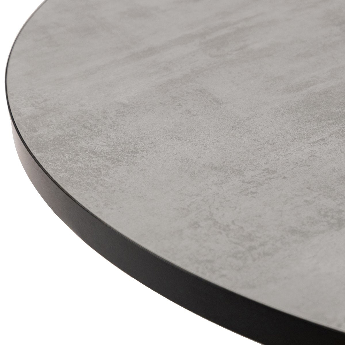 Stalux Ronde eettafel 'Daan' 135cm, kleur zwart / beton