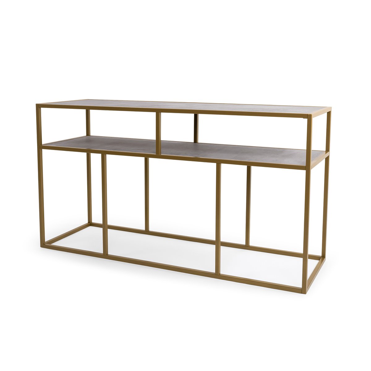 Stalux Side-table 'Teun' 150cm, kleur goud / beton