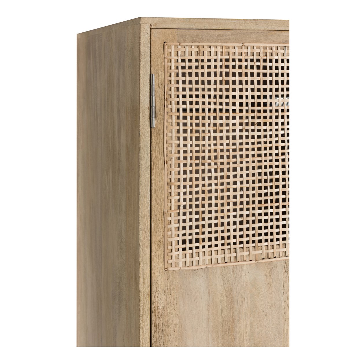 J-Line kast Geweven - 3 deuren + 4 laden - hout - naturel