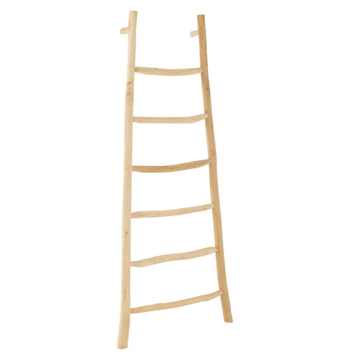 J-Line Ladder 6 Stappen Teak Hout Naturel