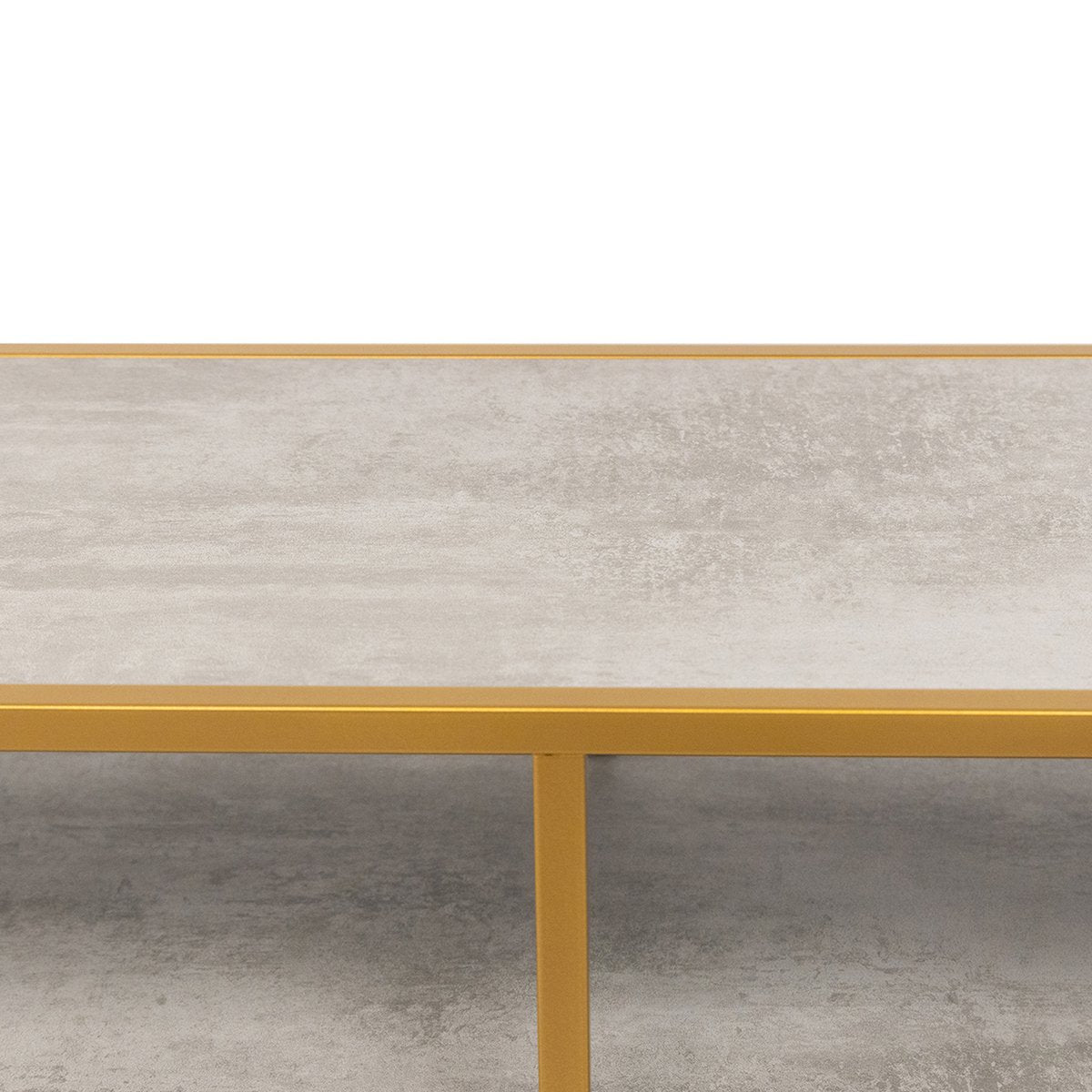 Stalux Side-table 'Teun' 150cm, kleur goud / beton