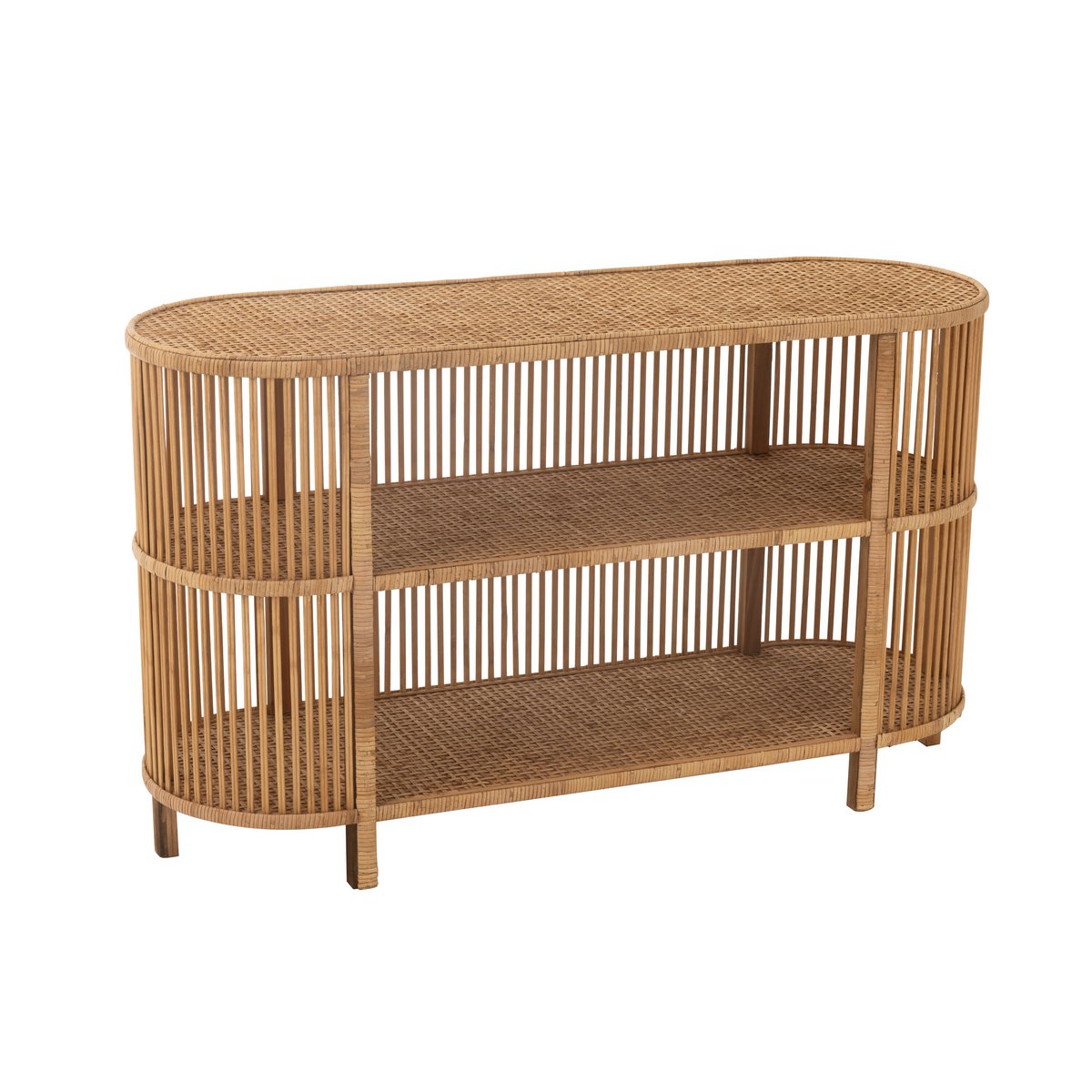 J-Line Tafel Exo Bamboe/Rotan Naturel