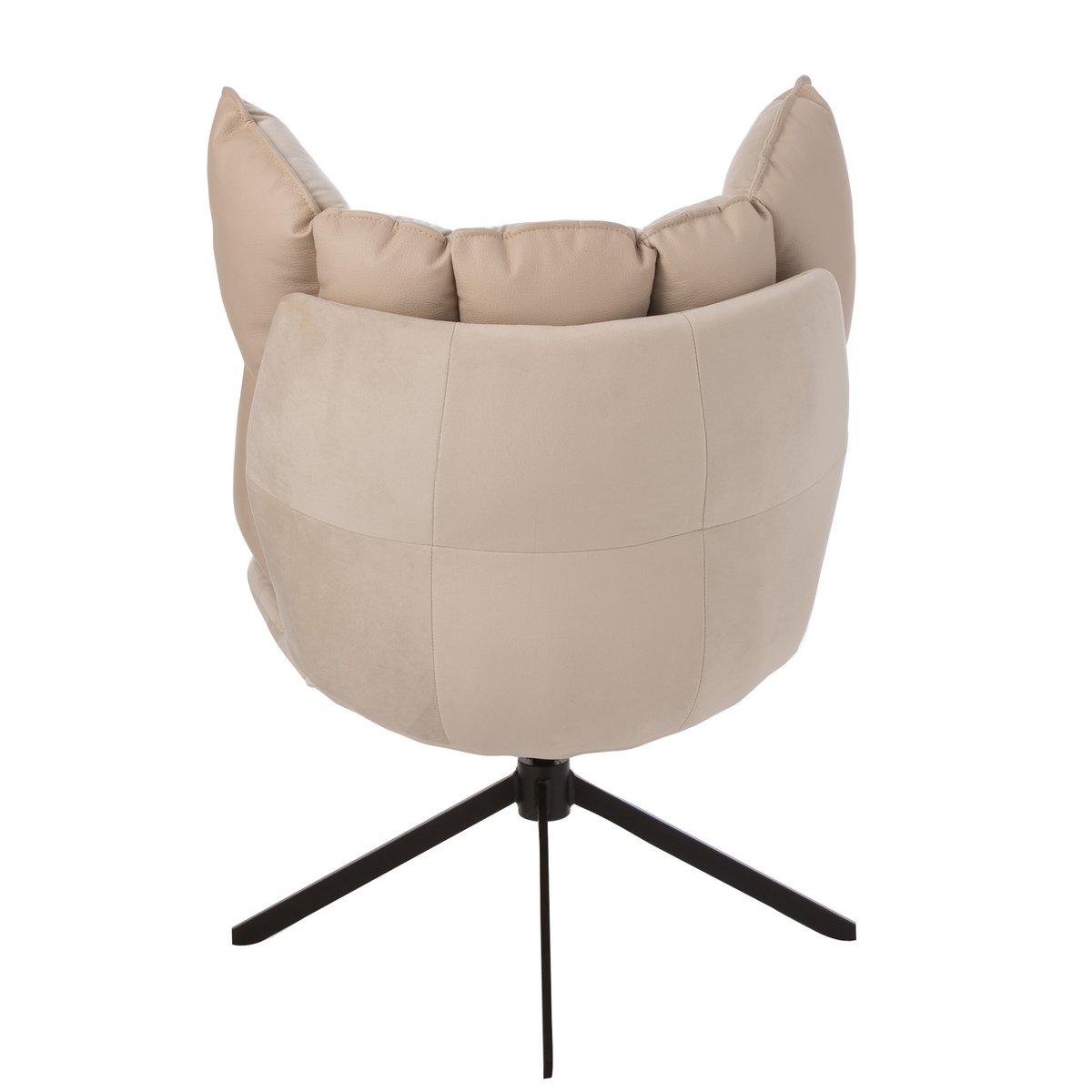 J-Line stoel Relax Kussen - textiel/metaal - beige