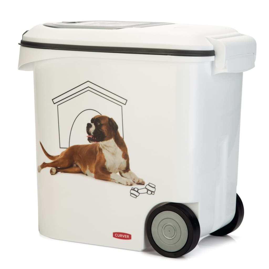 Curver Voedselcontainer hond met wielen 54 L