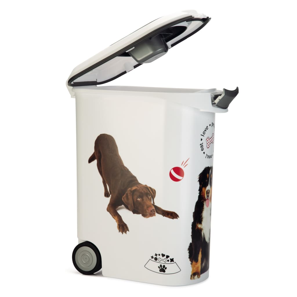 Curver Voedselcontainer hond met wielen 54 L