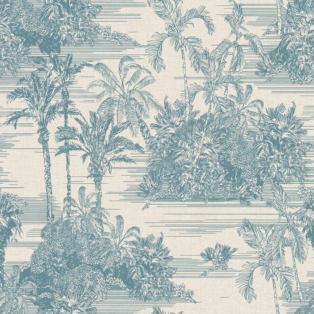 DUTCH WALLCOVERINGS Behang Tropical en goudkleurig