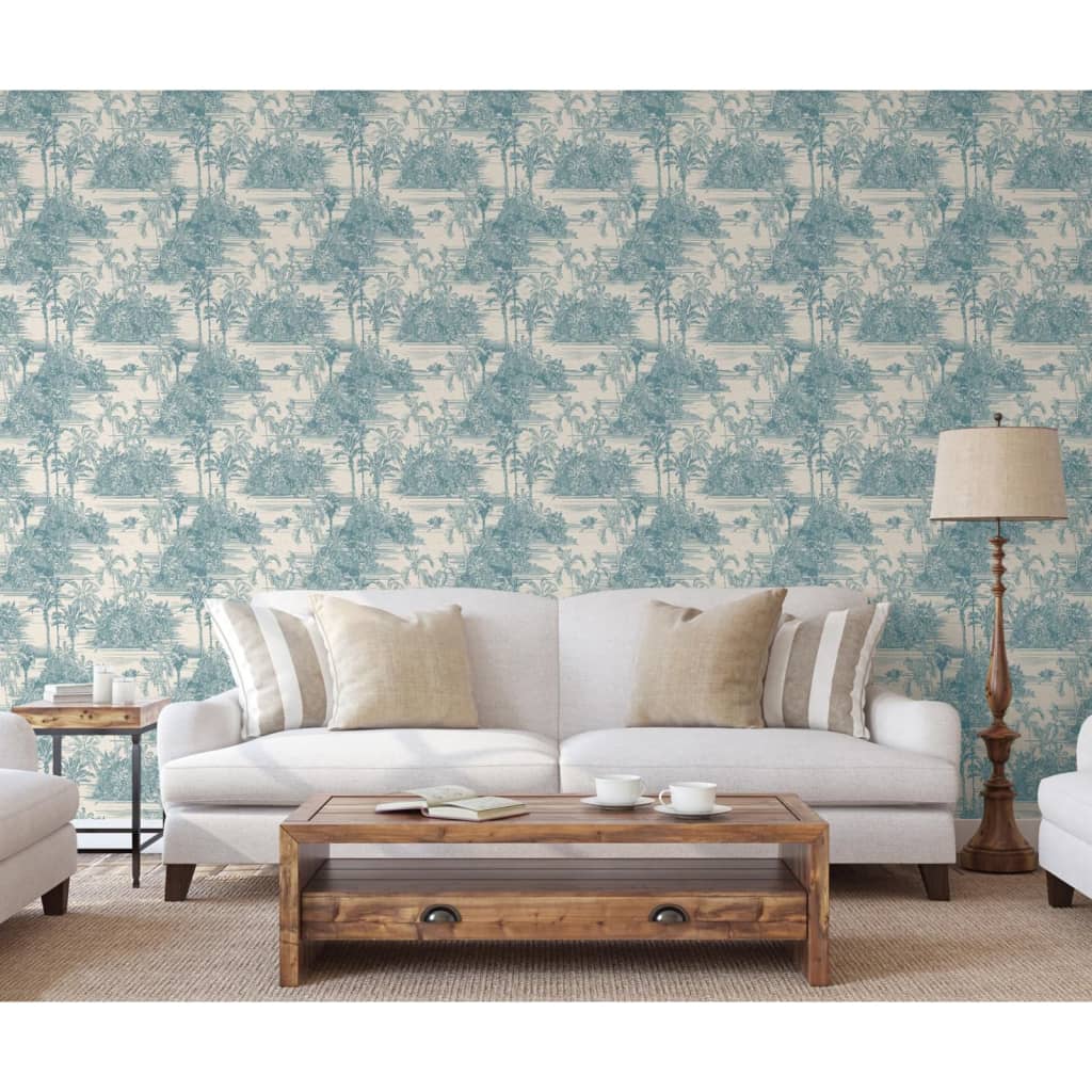 DUTCH WALLCOVERINGS Behang Tropical en goudkleurig