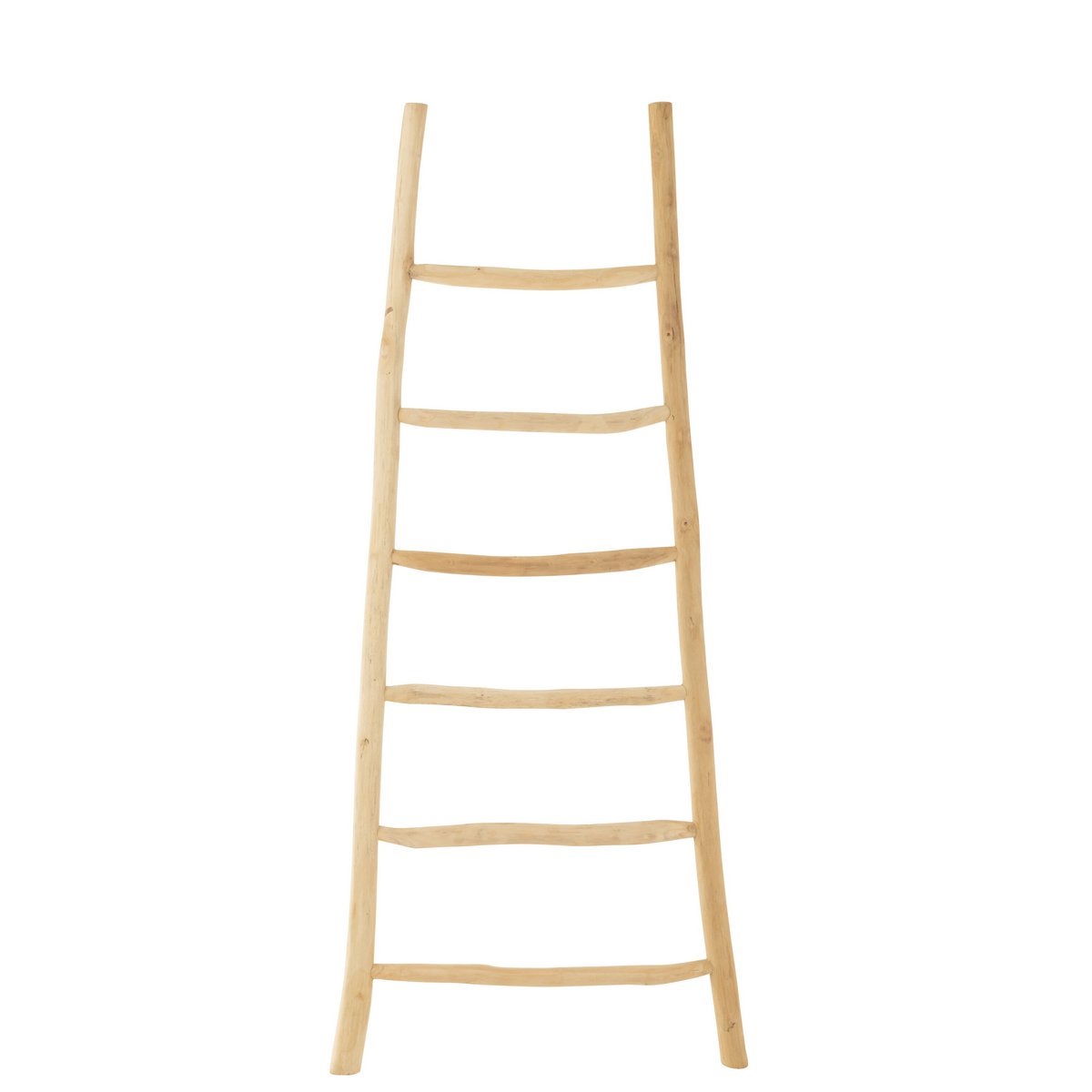 J-Line Ladder 6 Stappen Teak Hout Naturel