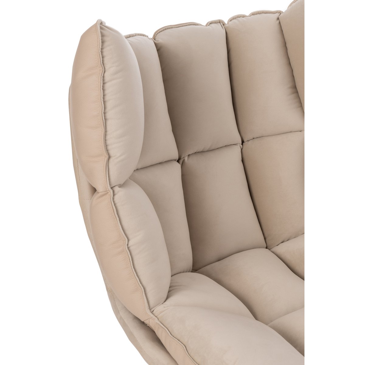 J-Line stoel Relax Kussen - textiel/metaal - beige