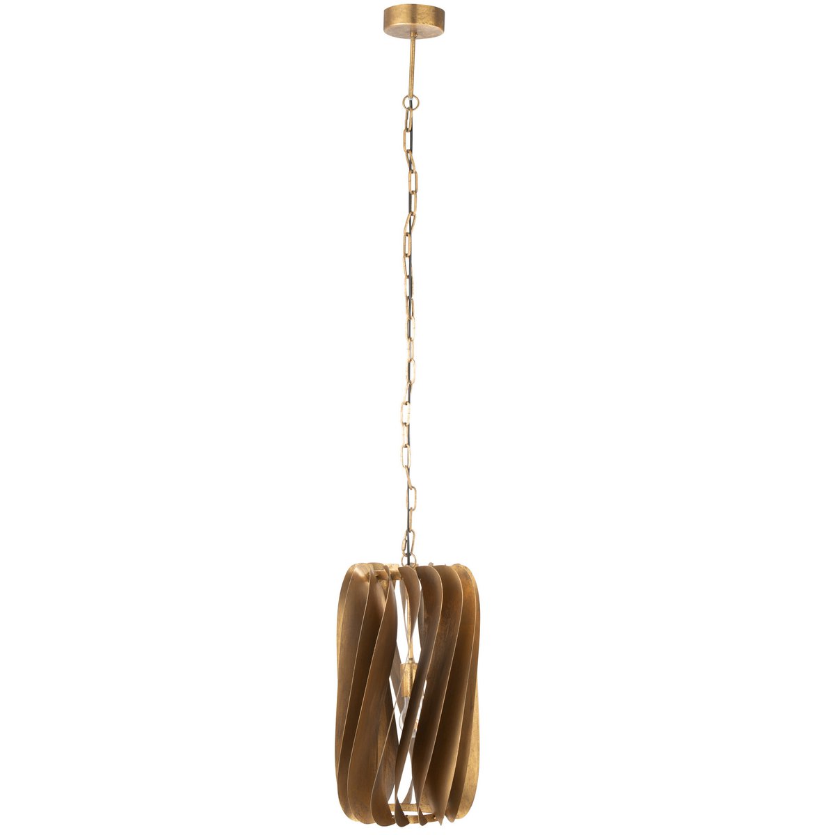 J-Line Hanglamp Tina Ijzer Zwart Goud