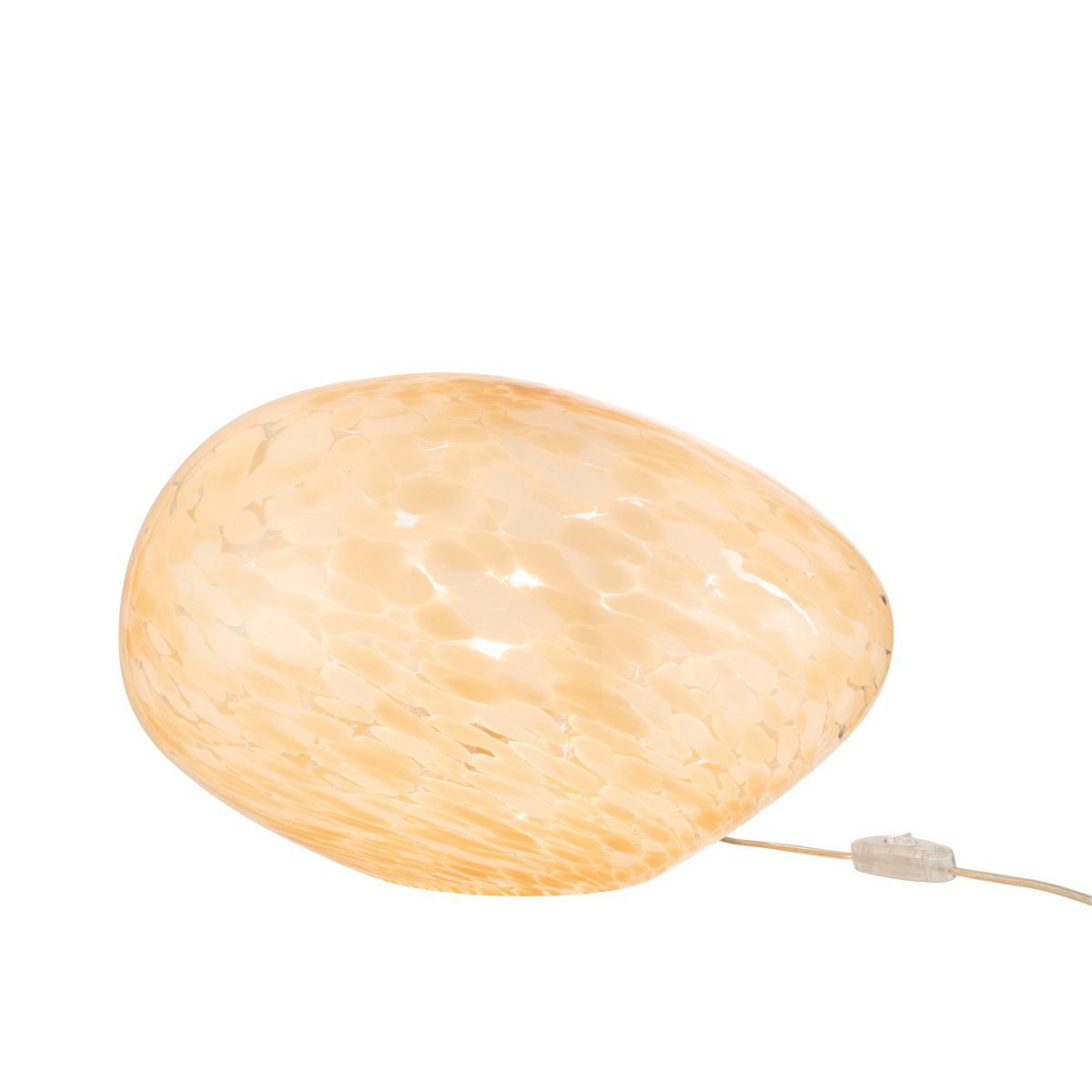 J-Line lamp Melissa Ovaal - glas - beige