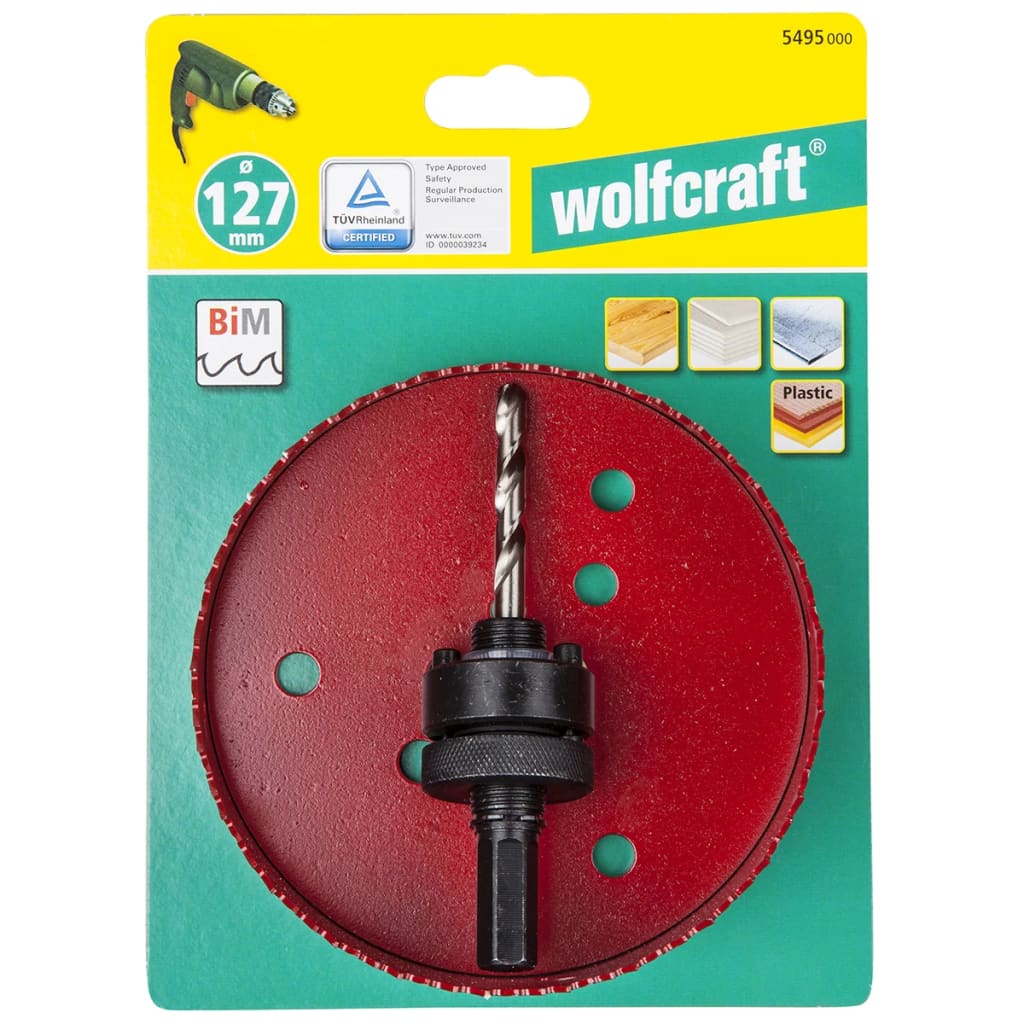 wolfcraft Gatenzaag 127 mm rood 5495000