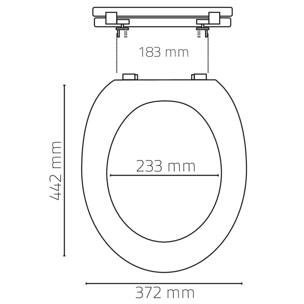 RIDDER Toiletbril Miami