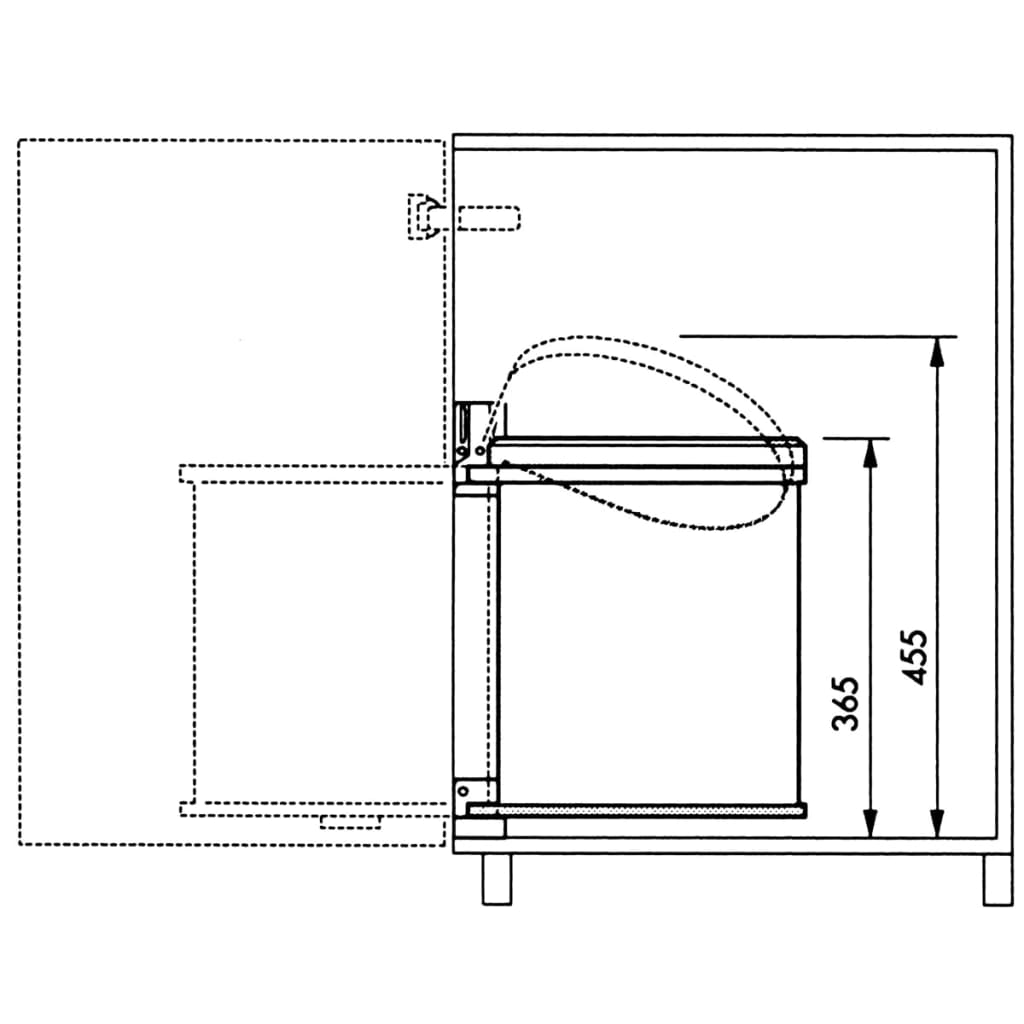 Hailo Inbouw afvalemmer Compact-Box maat M 15 L 3555-001