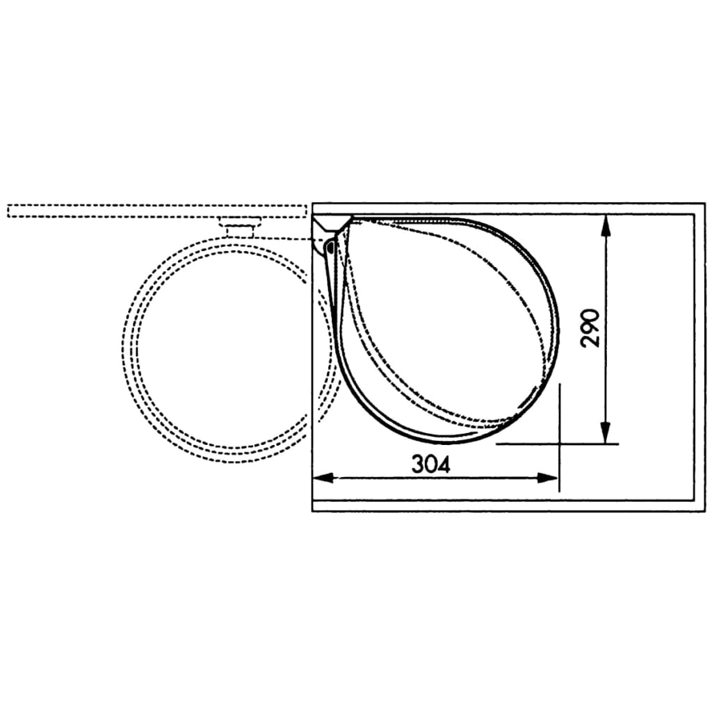 Hailo Inbouw afvalemmer Compact-Box maat M 15 L 3555-001