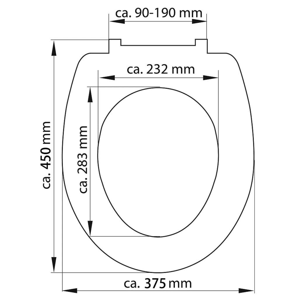 SCHÜTTE Toiletbril met soft-close OLD WOOD duroplast met print