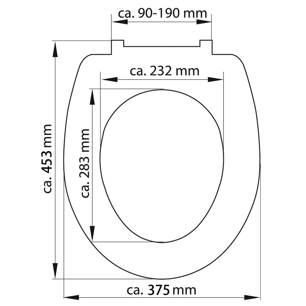 SCHÜTTE Toiletbril met soft-close OLD WOOD duroplast met print