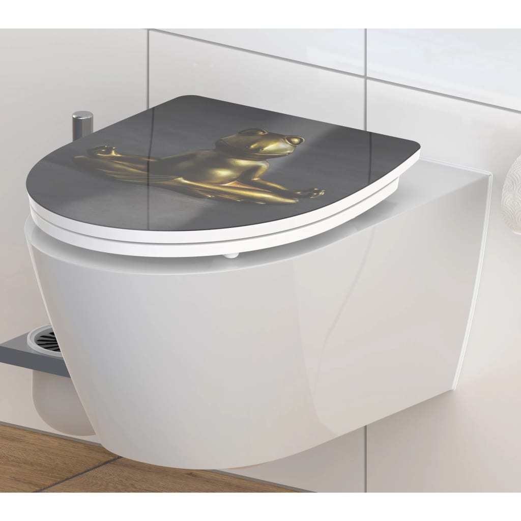 SCHÜTTE Toiletbril met soft-close MAGIC LIGHT duroplast hoogglans