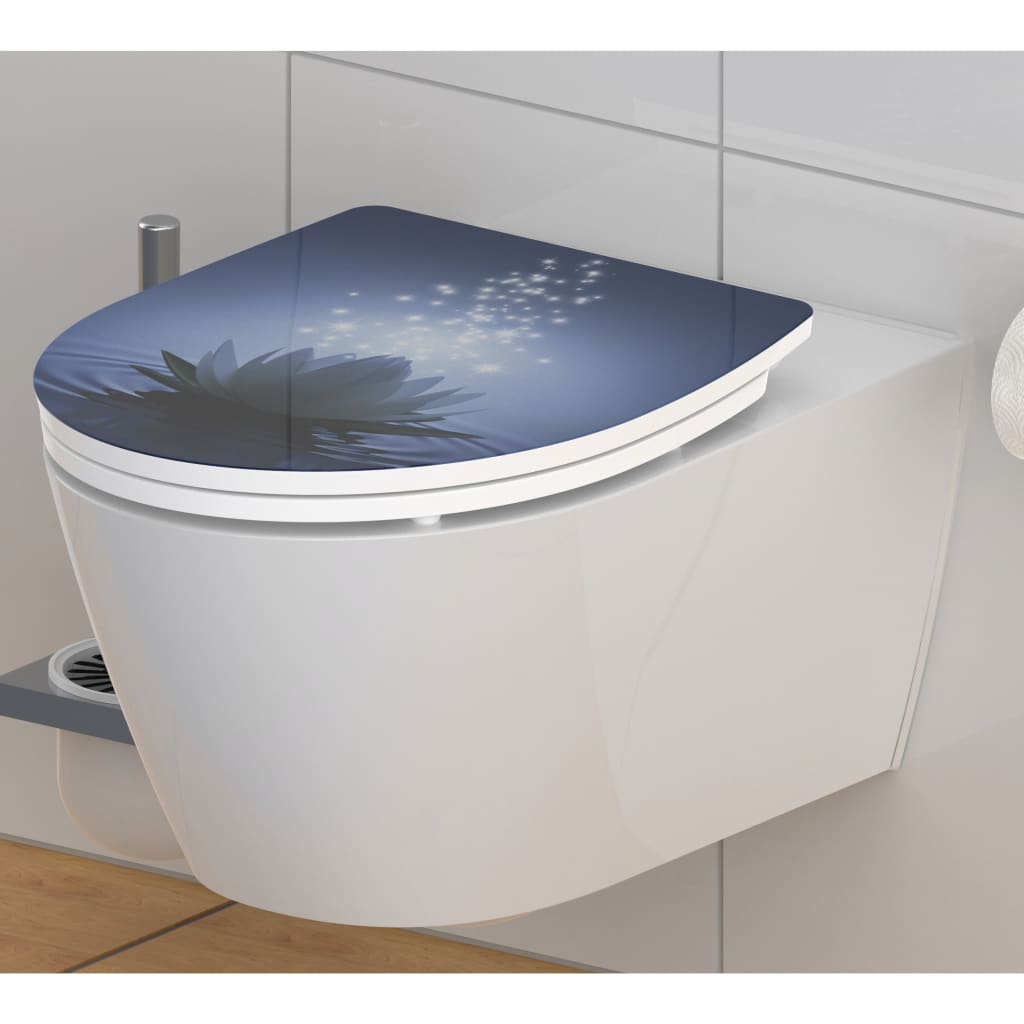 SCHÜTTE Toiletbril met soft-close MAGIC LIGHT duroplast hoogglans