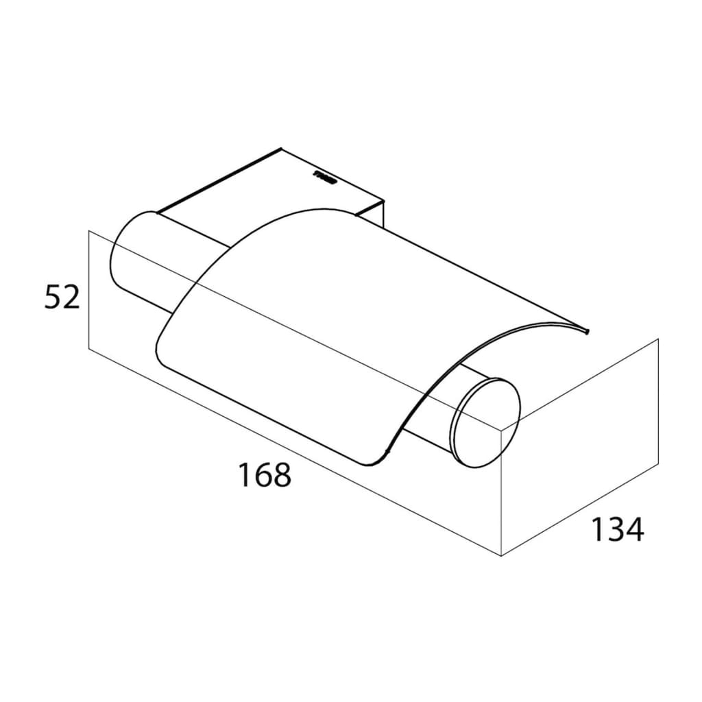 Tiger Toiletrolhouder Bold matzwart