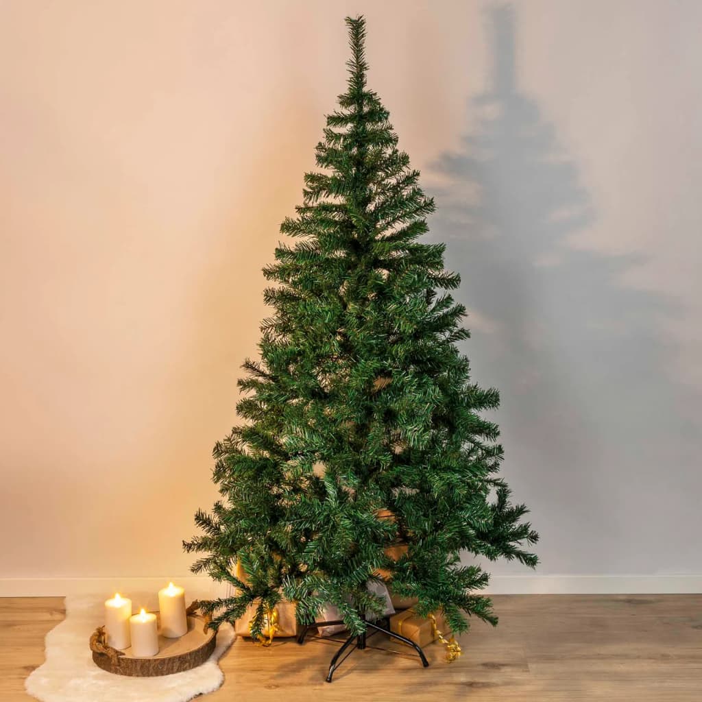 HI Kerstboom met metalen standaard 120 cm groen