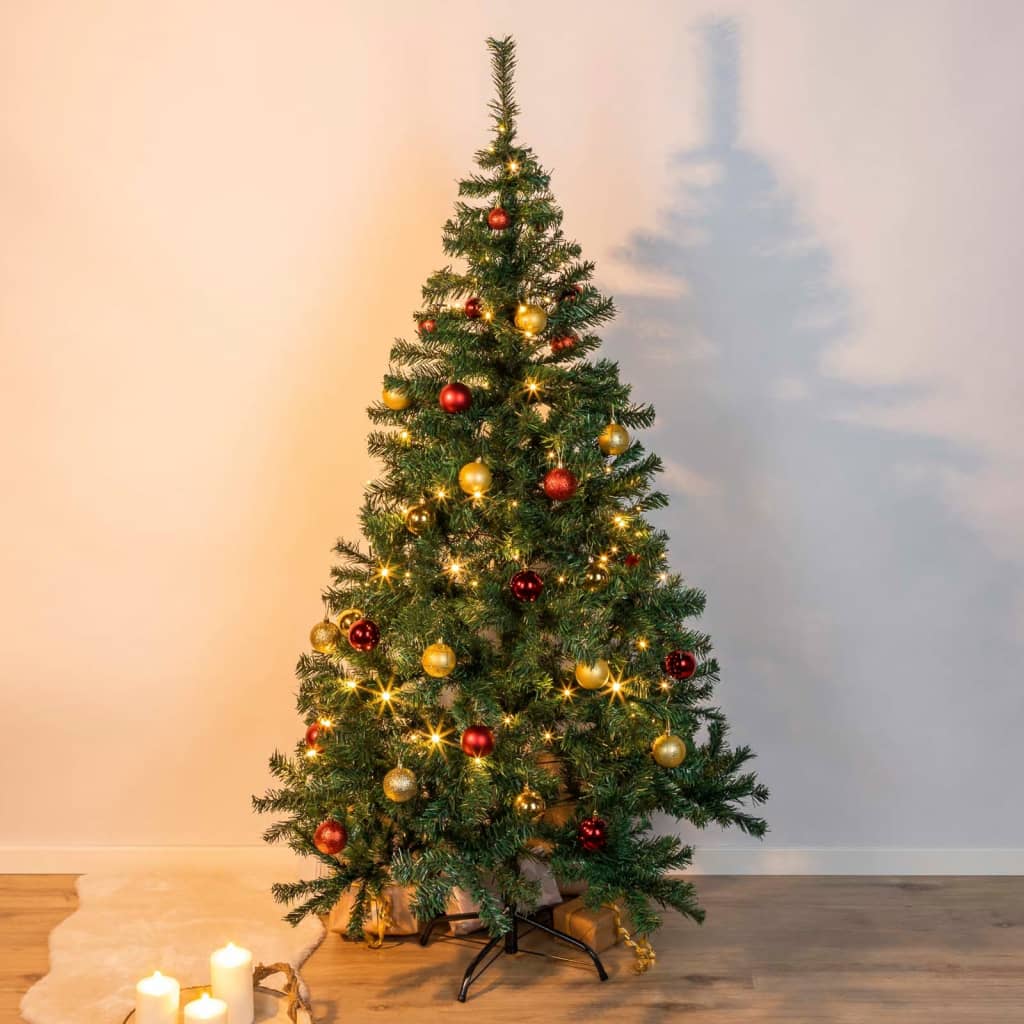 HI Kerstboom met metalen standaard 120 cm groen