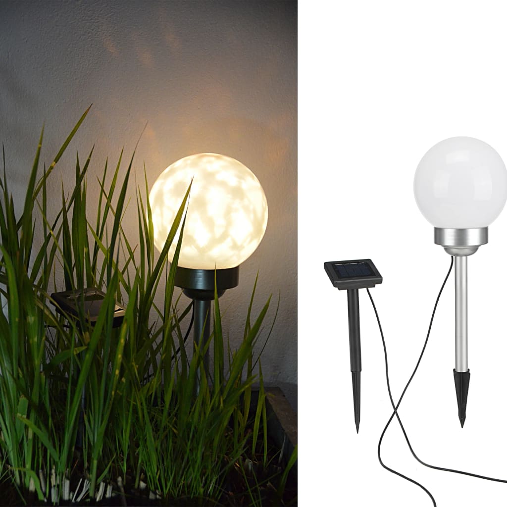 HI Tuinlicht LED bal roterend 20 cm