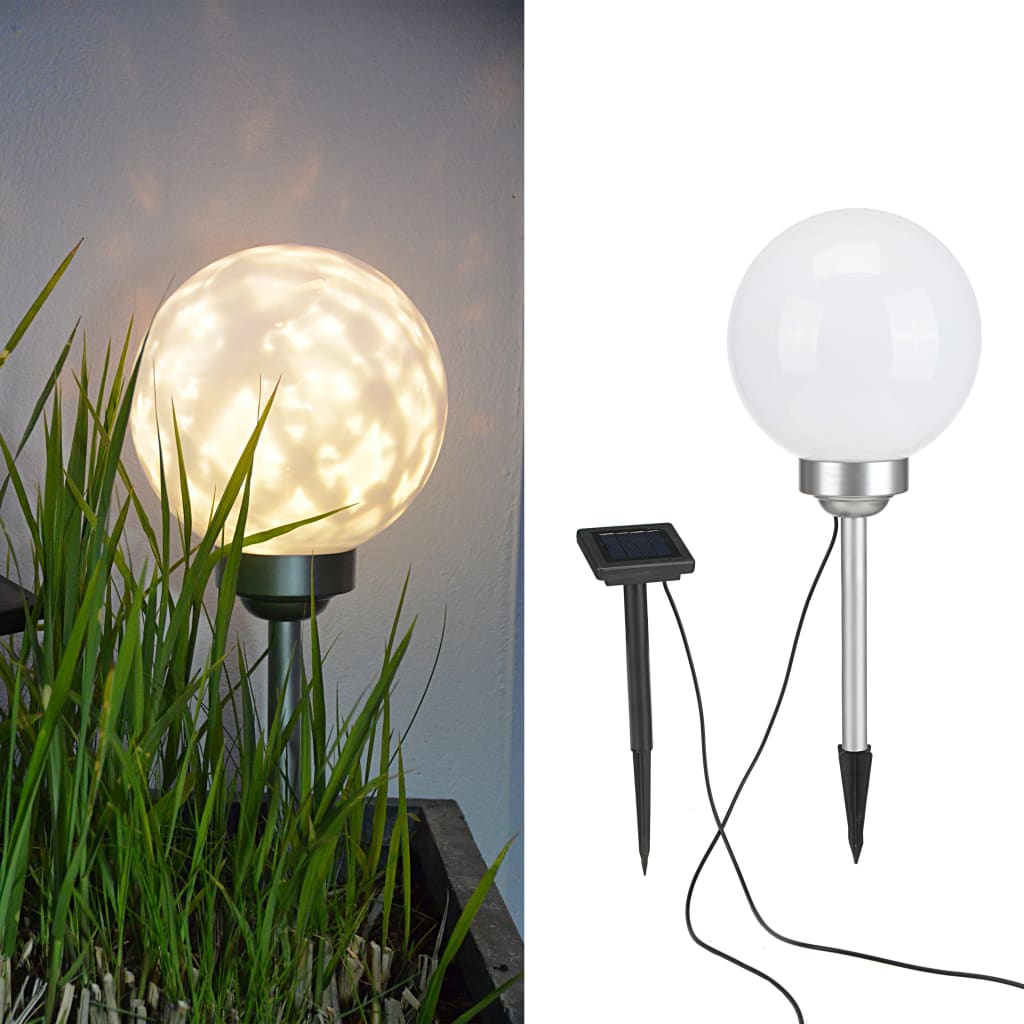 HI Tuinlicht LED bal roterend 20 cm