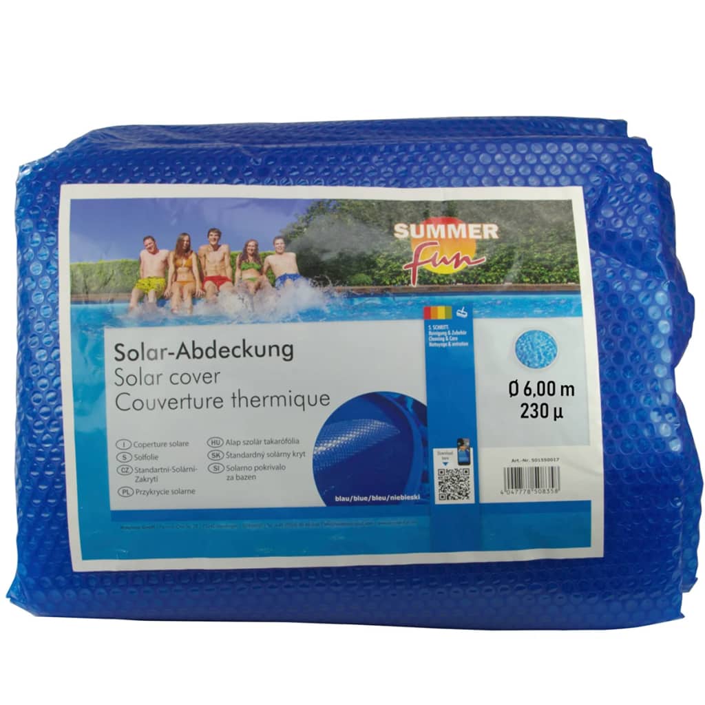 Summer Fun Zomerzwembadhoes solar ovaal 700x350 cm PE blauw