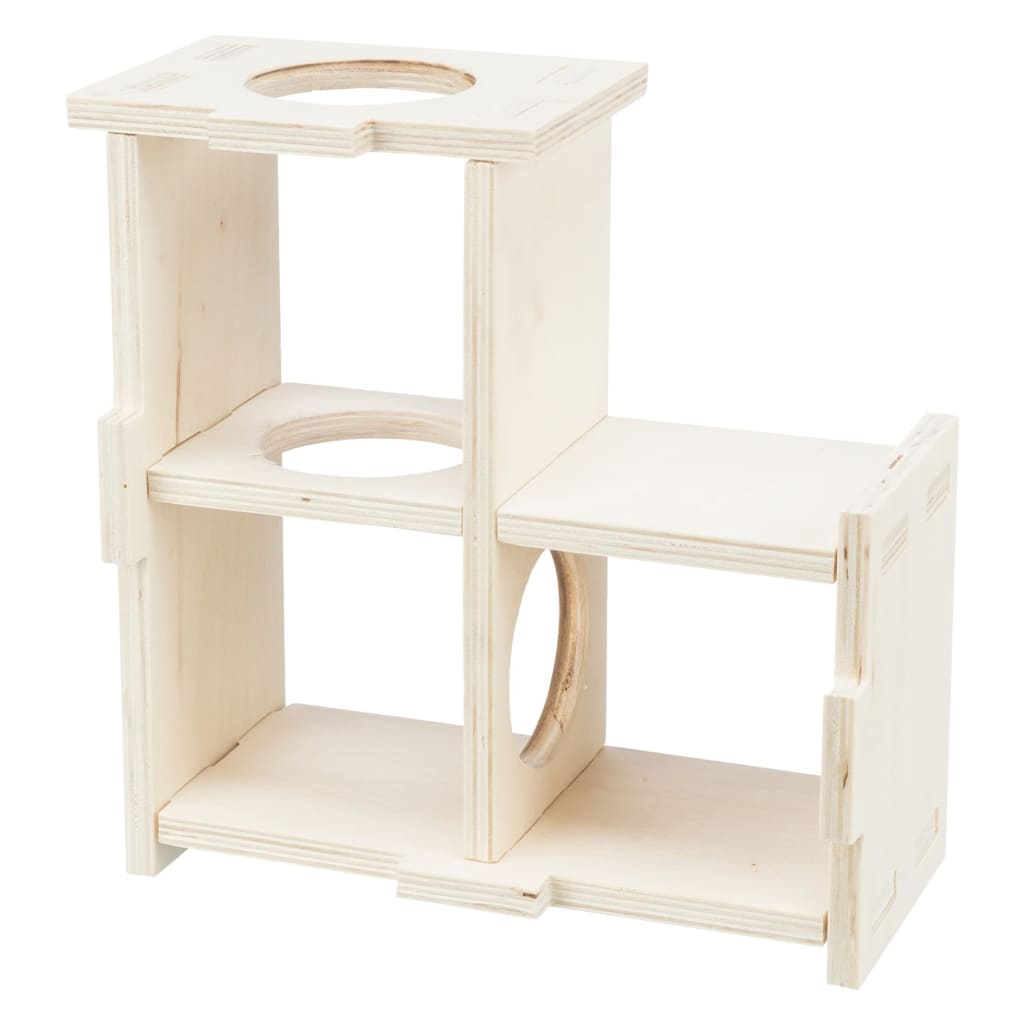 TRIXIE Knaagdierenhuis 3 kamers 25x10x25 cm hout