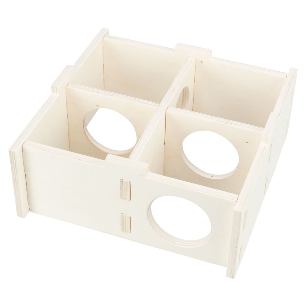 TRIXIE Knaagdierenhuis 4 kamers 25x10x25 cm hout