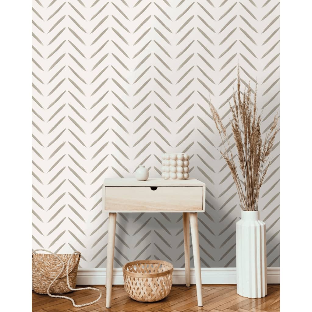 DUTCH WALLCOVERINGS Behang Chevron taupe