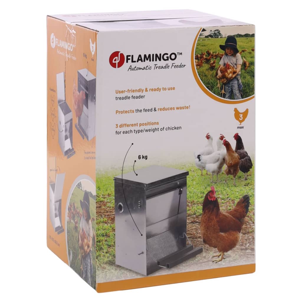 FLAMINGO Kippenvoerdispenser Timo automatisch 12 kg