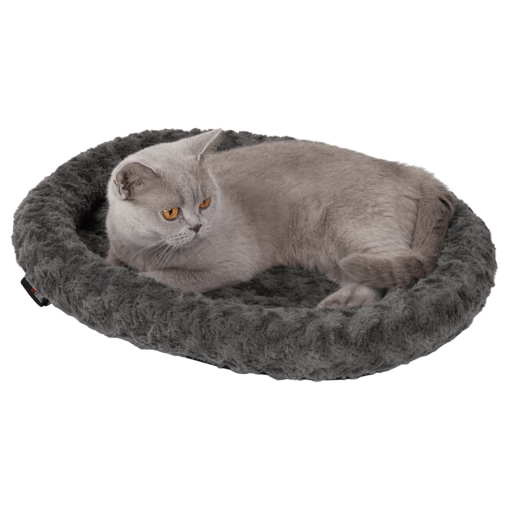 Jack and Vanilla Huisdierenmand Softy XS 45x40x7 cm rosette grijs