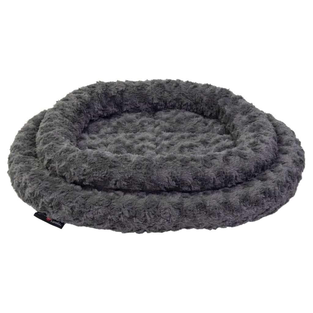 Jack and Vanilla Huisdierenmand Softy XS 45x40x7 cm rosette grijs