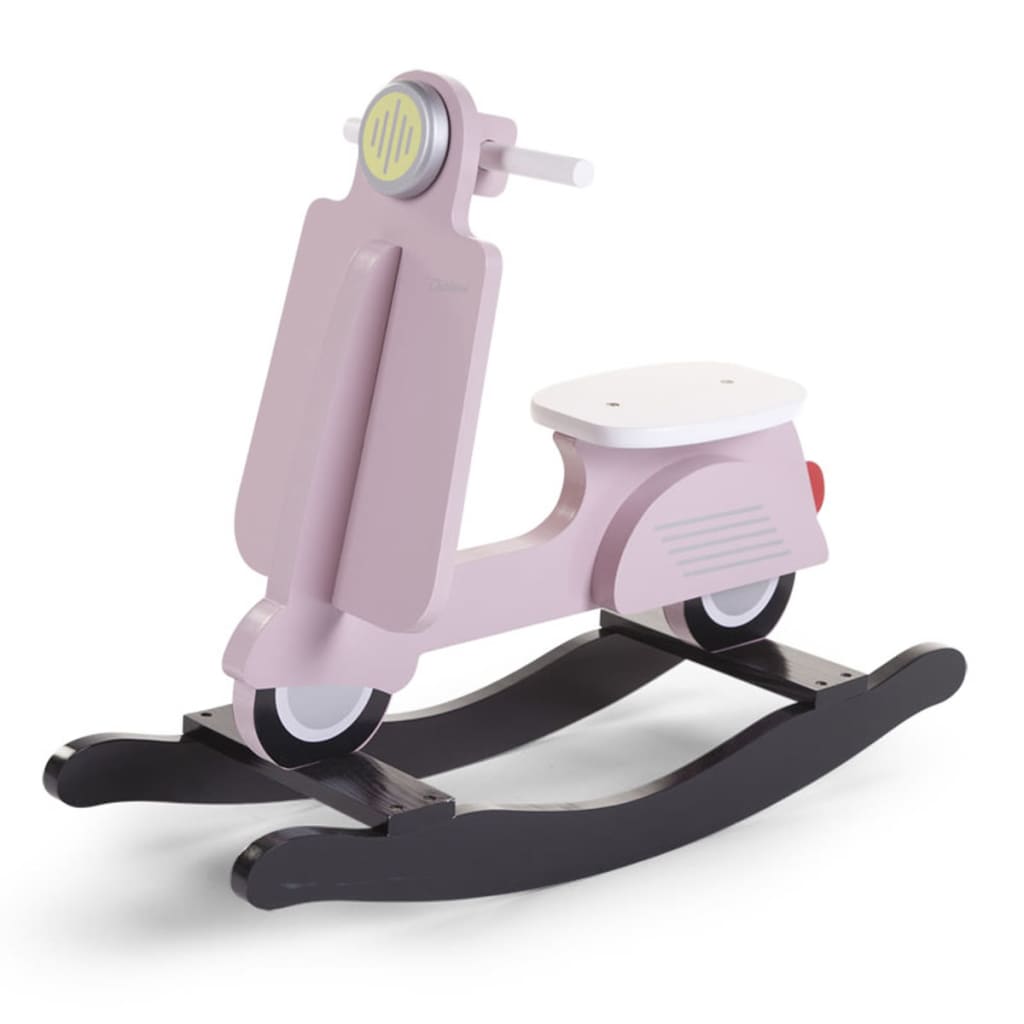 CHILDHOME Hobbelscooter roze en zwart