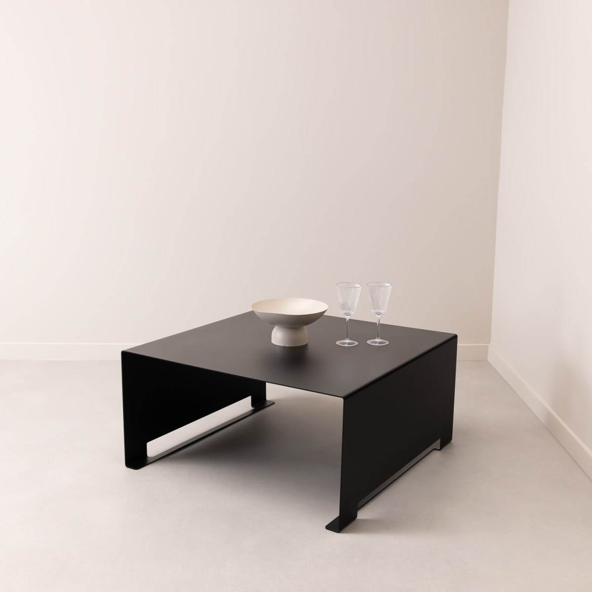 Salontafel Tomas 80 x 80cm, kleur zwart