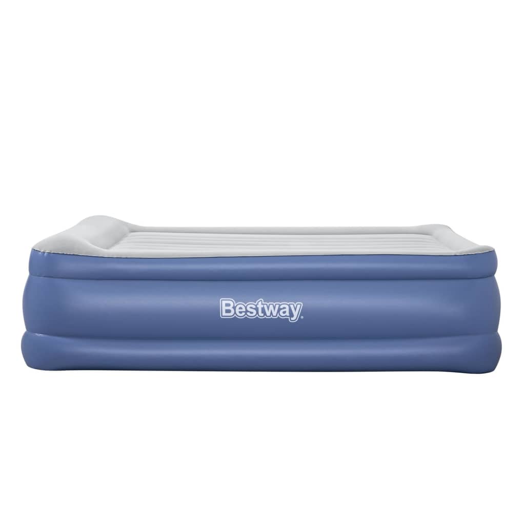 Bestway Luchtbed Tritech 2-persoons 203x152x56 cm blauw en grijs