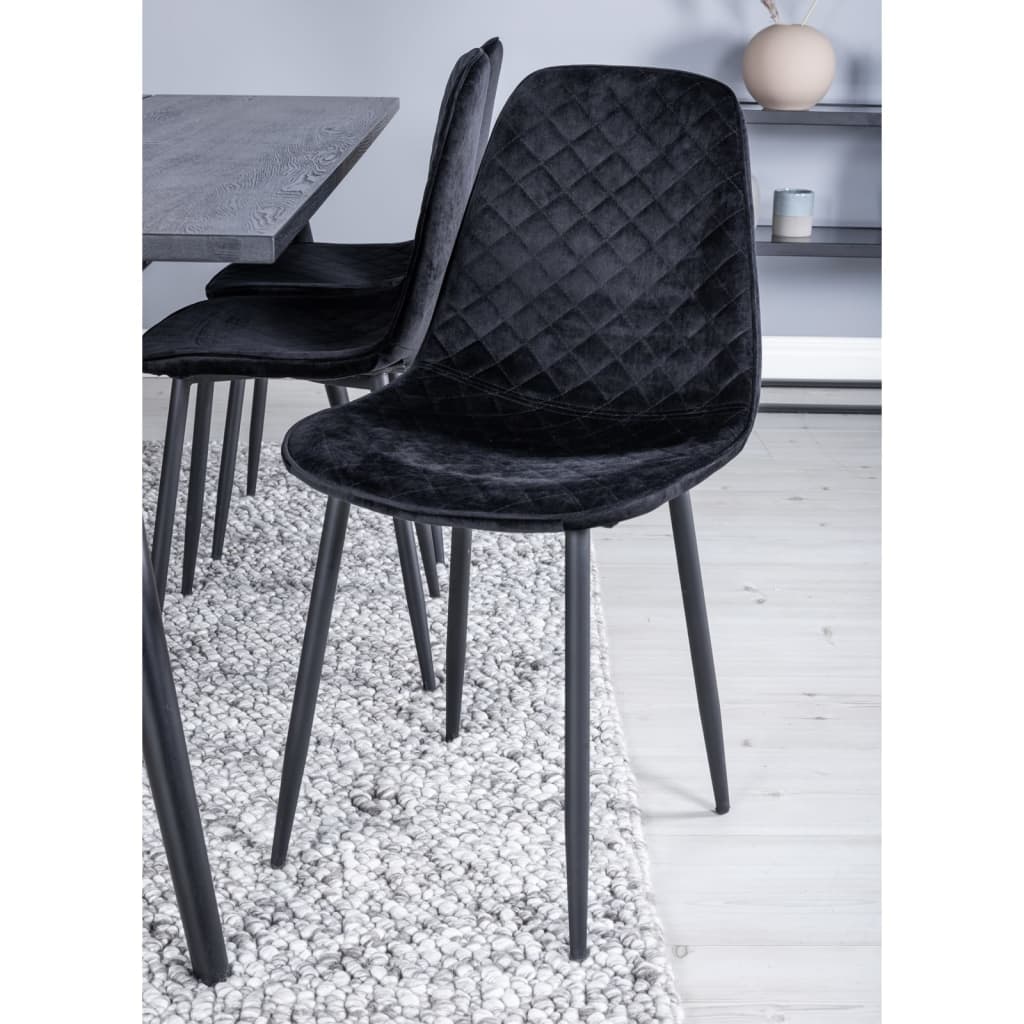 Venture Home Eetkamerstoelen 2 st Polar fluweel