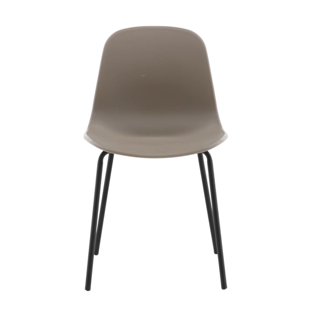 Venture Home Eetkamerstoelen 2 st Arctic kunststof zwart en khaki