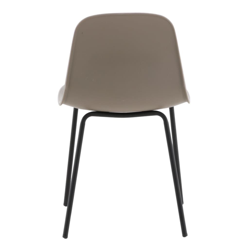 Venture Home Eetkamerstoelen 2 st Arctic kunststof zwart en khaki