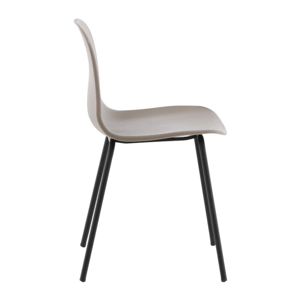 Venture Home Eetkamerstoelen 2 st Arctic kunststof zwart en khaki