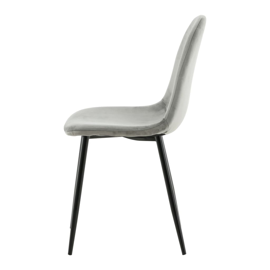 Venture Home Eetkamerstoelen 2 st Polar fluweel