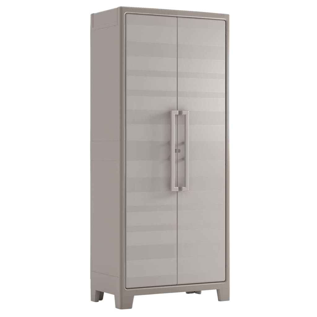 Keter Opbergkast met schappen Gulliver 182 cm beige en bruin