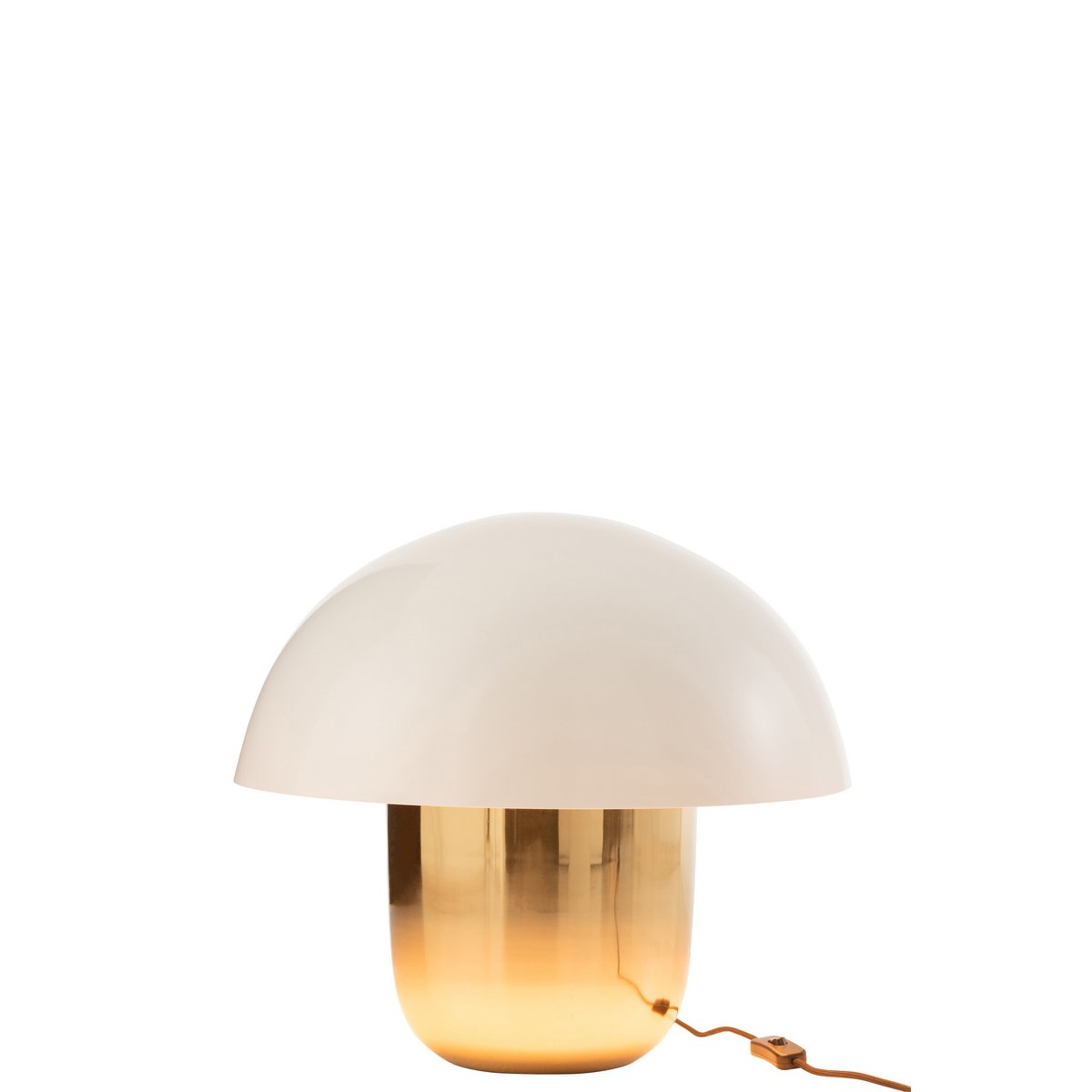 J-Line lamp Paddenstoel - ijzer - wit/goud - large