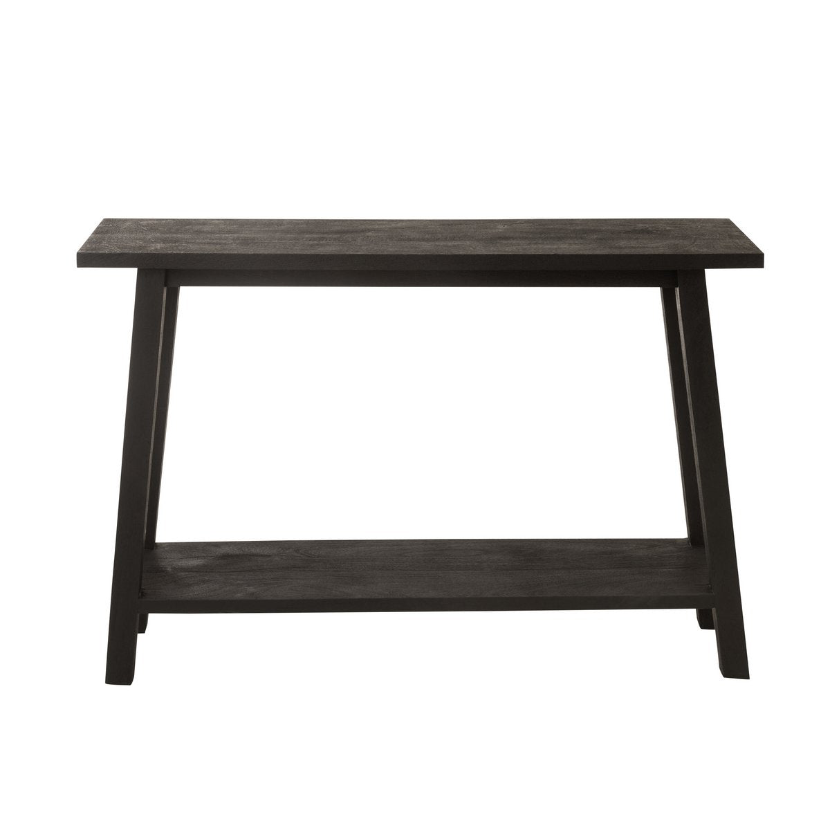 J-Line Console Vierkant Mango Hout Zwart