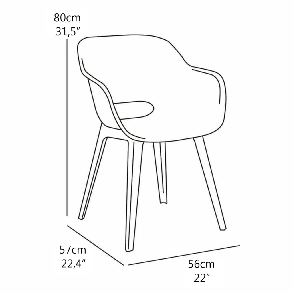 Keter Tuinstoelen Akola 2 st