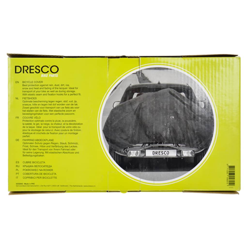 Dresco Fietshoes voor 2 fietsen elastisch zwart