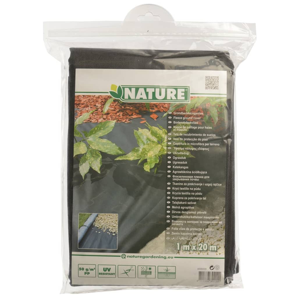 Nature Anitworteldoek 120 g/m² 1x10 m zwart