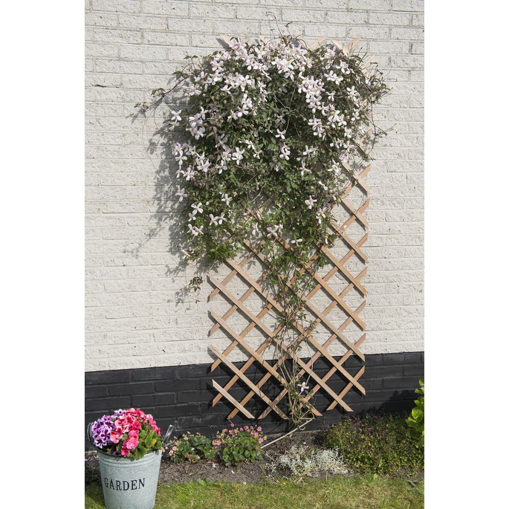 Nature Latwerk voor tuin 100x200 cm natuurlijk hout 6041703